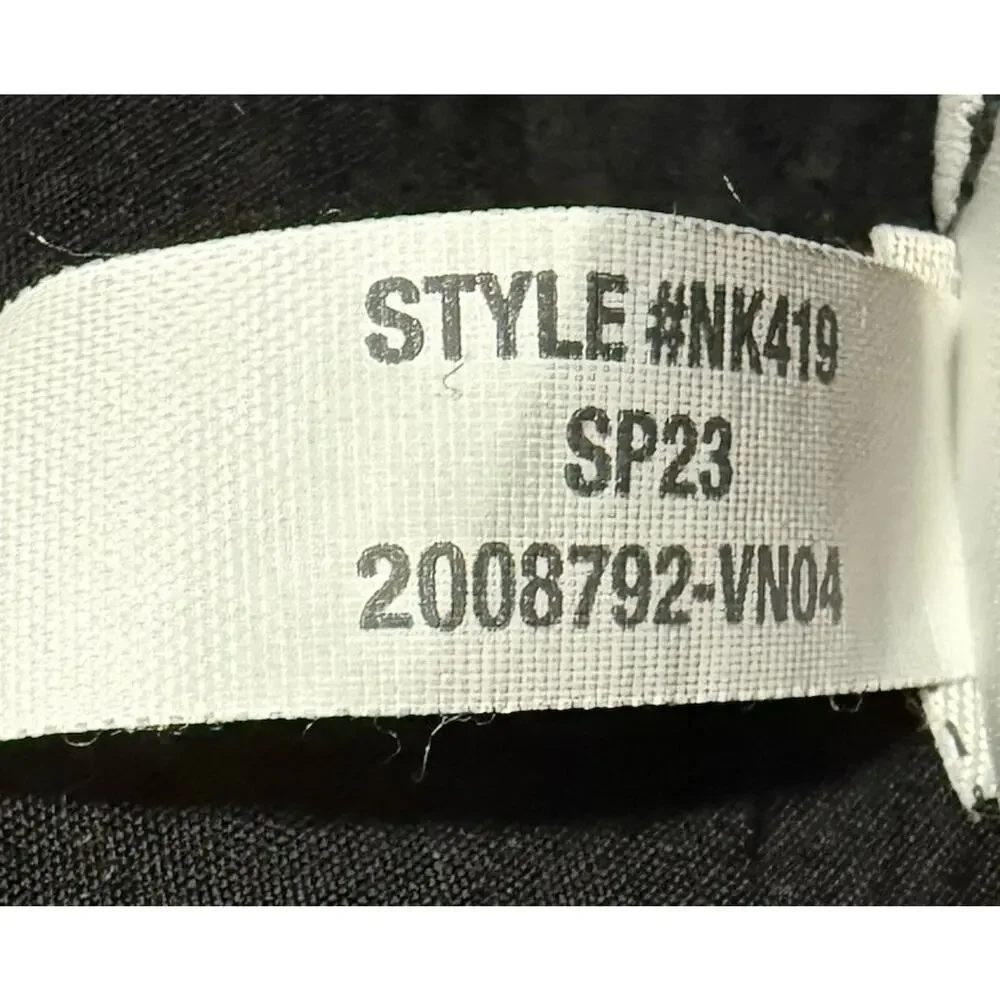 Madewell Layton Slip Midi Dress Black 10 Silk Blend Minimalist Strappy Back Chic - Picture 9 of 11